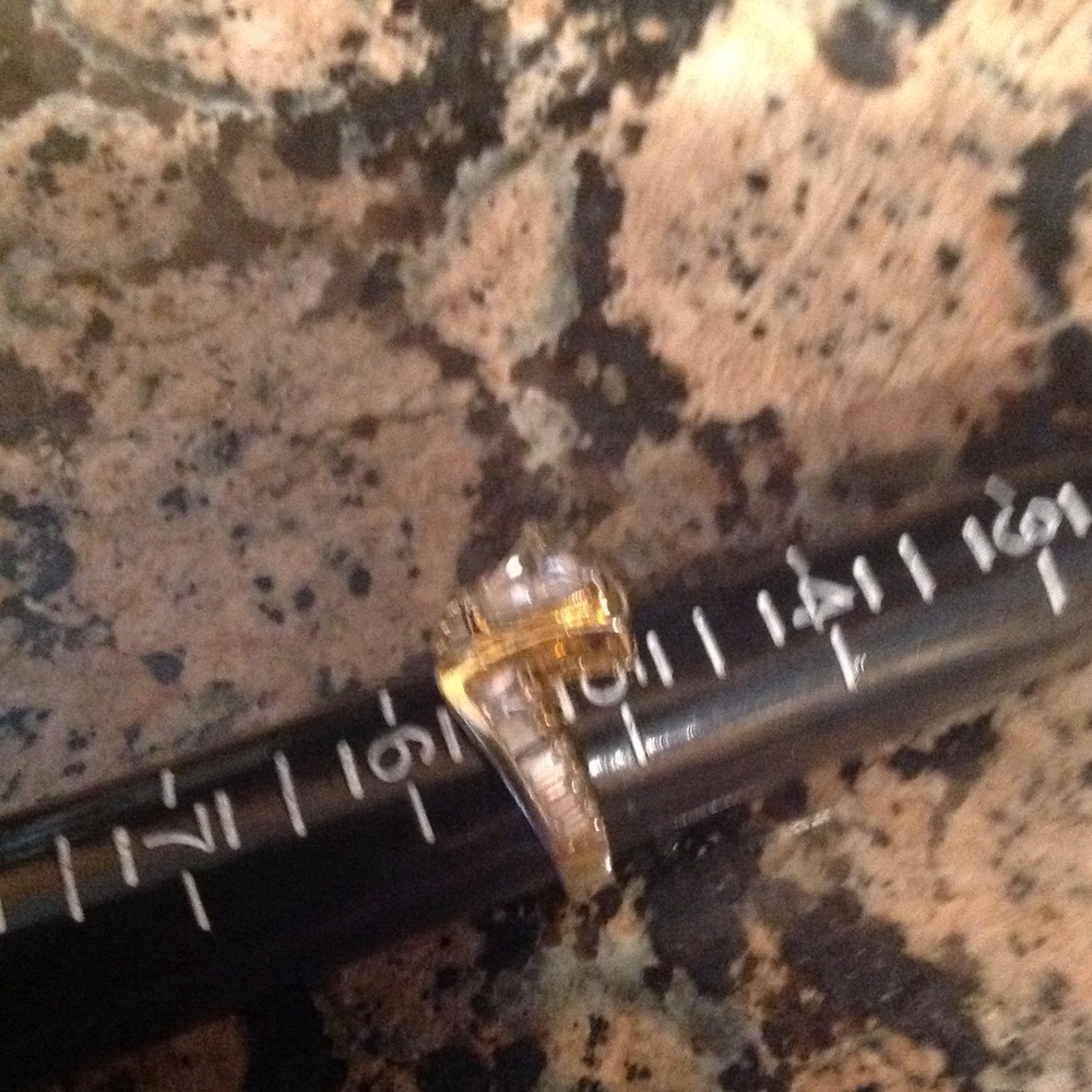 Cz Gold Statement Ring - image 6